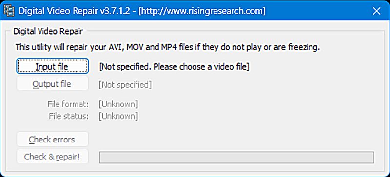 Digital Video Repair